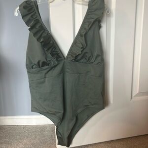 NWOT H&M Green Bathing Suit